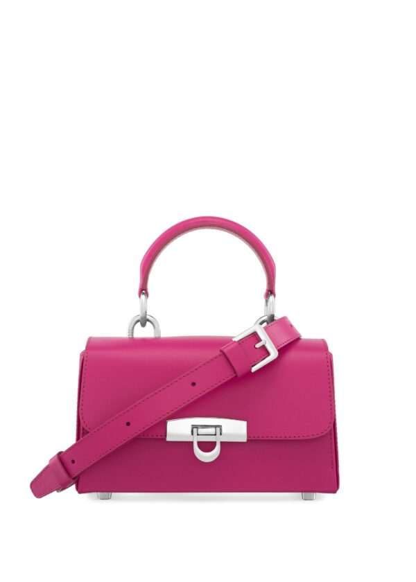 Мини сумочка Dora Ti из гладкой кожи цвета Фуксия