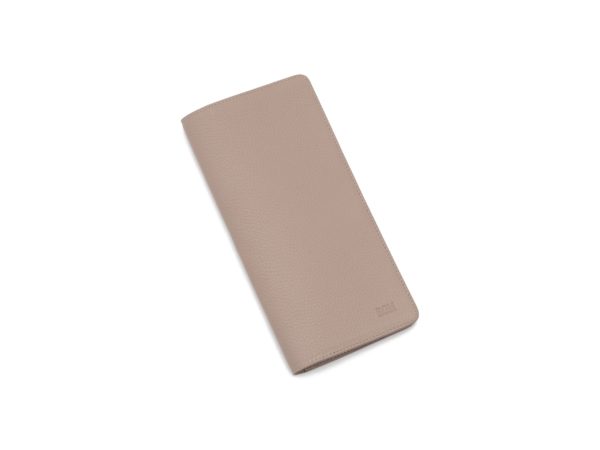 Складной кошелек из кожи с тиснением Softina Бледно-розового цвета Grant EGM
