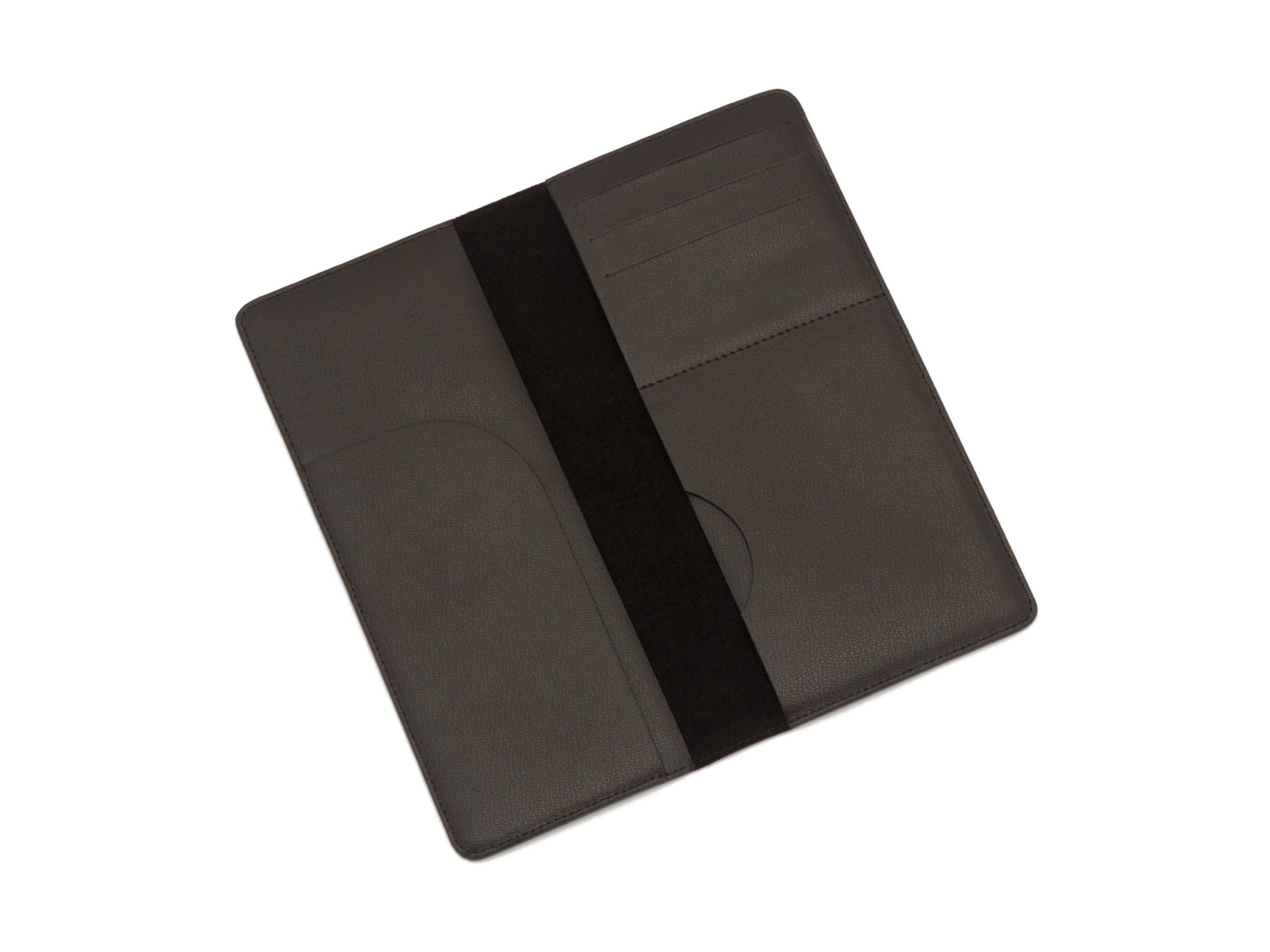 Складной кошелек из кожи с тиснением Softina Тёмно-Коричного цвета Grant EGM