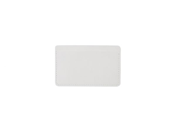 204LB54700 карманный органайзер на три карты из натуральной кожи белого цвета