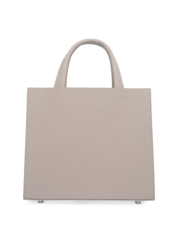 Сумка женская тоут Mara кожа с тиснением Soffiano бежевого цвета